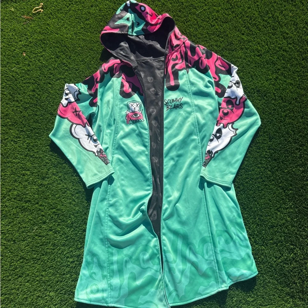 Skummy Bears Colorful Graphic Hoodie with Ice Cream Design - Picture 2 of 3